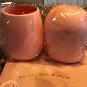 Silicone wine glasses
